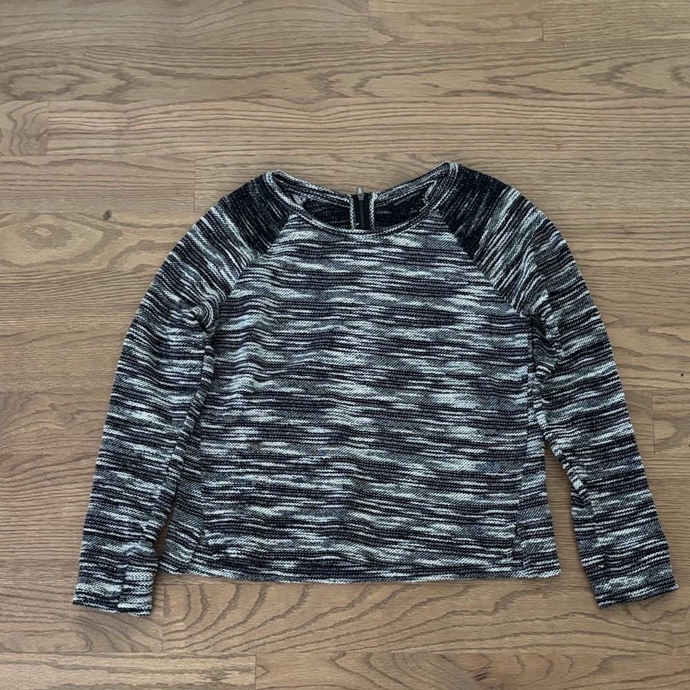 Banana Republic Black and Gray Top